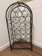 Wijnrek - 29 flessen - Roestbruin Metaal, Ophalen, Zo goed als nieuw, 25 flessen of meer, Metaal