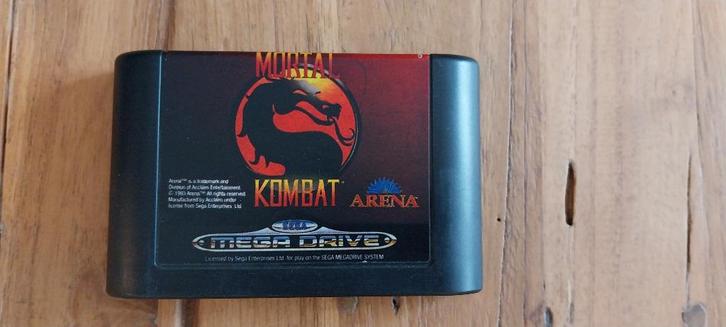 Mortal Kombat (losse cartridge) Mega Drive, Spelcomputers en Games, Games | Sega, Zo goed als nieuw, Mega Drive, Vechten, 2 spelers