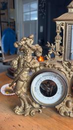 Antieke Messing Barometer & Vochtigheidsmeter, Ophalen of Verzenden