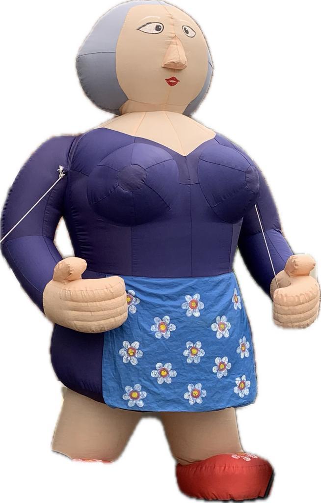 Te huur: SARA SARAH (3 m.) incl. blower., Hobby en Vrije tijd, Feestartikelen | Verhuur, Zo goed als nieuw, Abraham of Sarah, Ophalen