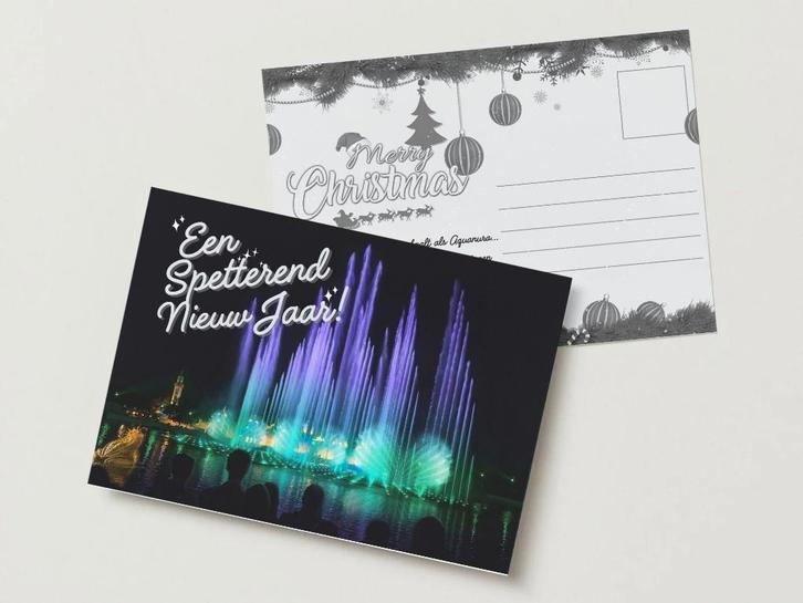 Efteling Aquanura Kerstkaart stuur magie& steun een goeddoel, Diversen, Kerst, Nieuw, Ophalen of Verzenden
