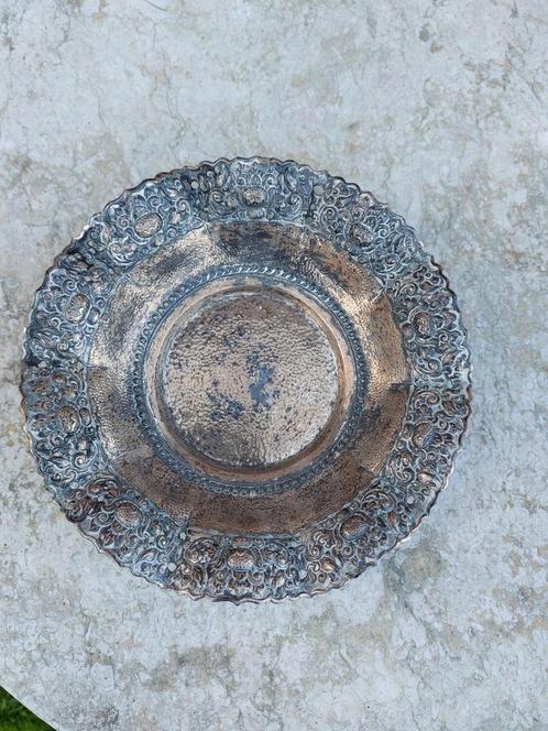 Djokja Zilveren Schaal - Indonesië, Antiek en Kunst, Antiek | Goud en Zilver, Ophalen of Verzenden