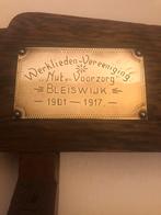 Antieke Houten Kapstok met Spiegel en Paraplubak, Ophalen, Gebruikt, Staande kapstok, 150 tot 200 cm