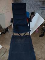 Camping stoel +voetenkrukje 2x, Ophalen of Verzenden, Gebruikt, Aluminium