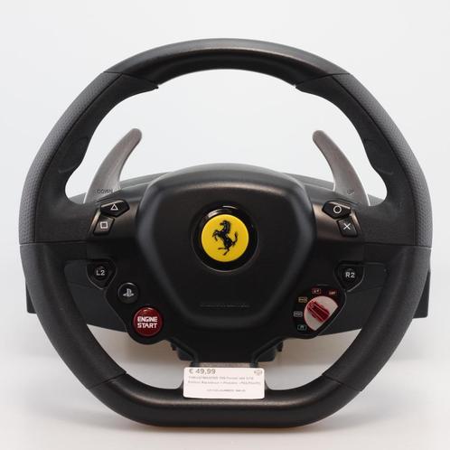 THRUSTMASTER T80 Ferrari 488 GTB Edition Racestuur + Pedalen, Spelcomputers en Games, Spelcomputers | Sony PlayStation 1, Zo goed als nieuw