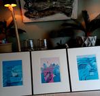 Jeroen Krabbe 3 afbeeldingen 60x50, Antiek en Kunst, Ophalen