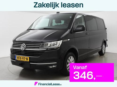 Volkswagen Transporter 2.0 TDI 150 PK L2H1 DUBBEL CABINE + 2, Auto's, Bestelauto's, Bedrijf, Lease, Financial lease, ABS, Achteruitrijcamera