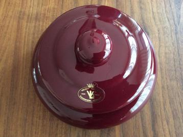 Van Velsen keramiek, (bonbon) schaal met deksel, +/- 18 cm beschikbaar voor biedingen