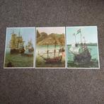 Holland Amerika Lijn: 3 blanco Menukaarten Zeilschepen, Verzamelen, Ophalen of Verzenden, Zo goed als nieuw, Kaart, Foto of Prent