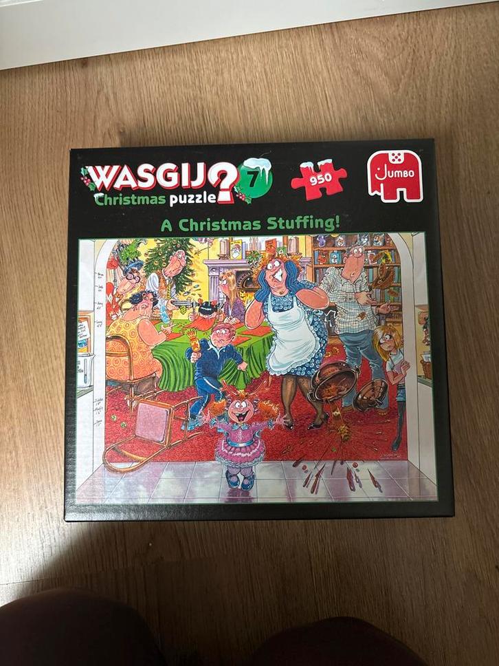 Wasgij Christmas 7 - A Christmas Stuffing - 950 Stukjes, Hobby en Vrije tijd, Denksport en Puzzels, Zo goed als nieuw, Legpuzzel