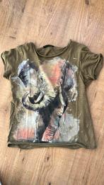 T-shirt met olifant, Kinderen en Baby's, Kinderkleding | Maat 128, Jongen of Meisje, Sisley, Ophalen of Verzenden, Zo goed als nieuw