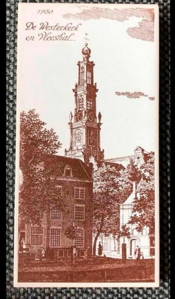 Mosa tegel de Westerkerk en vleeshal 1760 Amsterdam beschikbaar voor biedingen