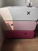 Commode wit/roze, Kinderen en Baby's, Kinderkamer | Commodes en Kasten, Gebruikt, 75 tot 100 cm, Minder dan 50 cm, Commode