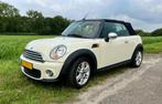 Mini One cabrio, pepper white, 2014, 1e eigenaar, Auto's, Mini, Zwart, Cabriolet, Leder en Stof, Wit