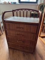 Vintage rotan ladekastje, Antiek en Kunst, Antiek | Meubels | Kasten, Ophalen