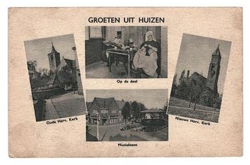978872 Huizen NH 1947 Gelopen met postzegel beschikbaar voor biedingen