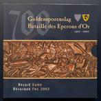 België - Guldensporenslag Euroset 2002, Ophalen of Verzenden, België, Overige waardes, Setje