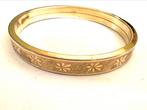 Vintage Double gegraveerde slaven armband, Ophalen of Verzenden, Overige materialen, Armband, Verguld