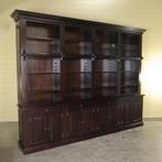23763 Bibliotheek kast Mahonie 3,10 m, Ophalen, 200 cm of meer, Nieuw, 200 cm of meer