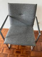2 eetkamerstoelen (dining chairs) Arco stof antraciet, Huis en Inrichting, Ophalen, Twee, Zo goed als nieuw, Modern tijdloos design