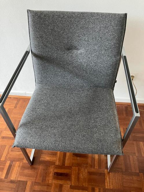 2 eetkamerstoelen (dining chairs) Arco stof antraciet, Huis en Inrichting, Stoelen, Zo goed als nieuw, Twee, Stof, Grijs, Ophalen