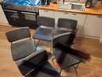 3 grijze eetkamerstoelen, Ophalen, Gebruikt, Stof, Vijf, Zes of meer stoelen