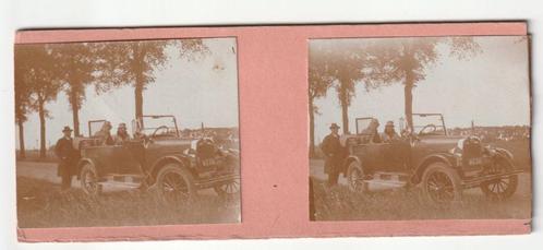 Stereofoto oldtimer begin vorige eeuw M6190, Verzamelen, Foto's en Prenten, Gebruikt, Foto, Overige onderwerpen, Voor 1940, Verzenden