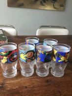 Corneille Limonadeglazen - Hommage A Cobra - 6 stuks, Huis en Inrichting, Keuken | Servies, Glas of Glazen, Gebruikt, Ophalen of Verzenden