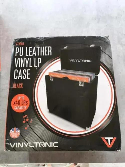 Platenkoffer VINYL TONIC 12" Vinyl LP Storage Case (Black), Muziek en Instrumenten, Behuizingen en Koffers, Nieuw, Overige instrumenten