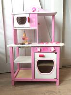 Houten roze speelkeuken excl accessoires, Meubelstuk of Keukentje, Ophalen of Verzenden, Zo goed als nieuw