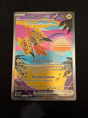Tapu Koko EX Alt Art beschikbaar voor biedingen