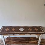 Mozaïek sidetable te koop., Huis en Inrichting, Tafels | Sidetables, Ophalen, Zo goed als nieuw, Rechthoekig, 100 tot 150 cm