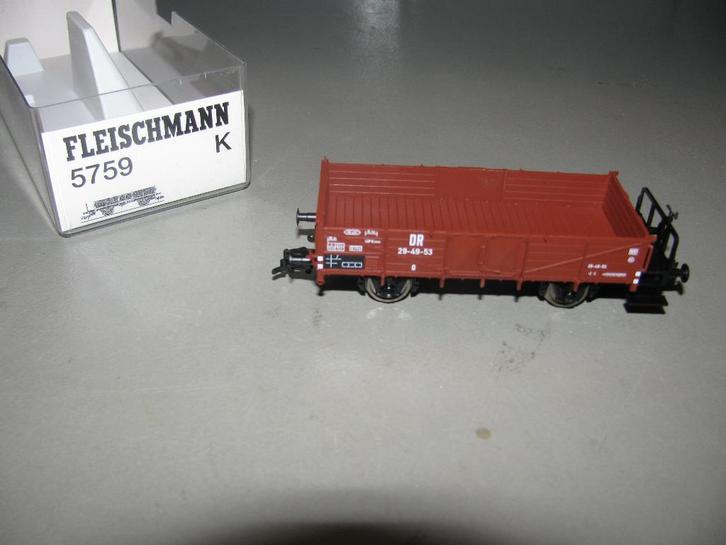 Fleischmann Bak wagon met remmersbordes DR no 5759 K, Hobby en Vrije tijd, Modeltreinen | H0, Zo goed als nieuw, Wagon, Gelijkstroom