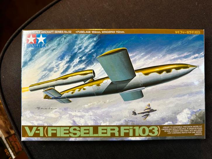Tamiya V1 vliegende bom, Hobby en Vrije tijd, Modelbouw | Vliegtuigen en Helikopters, Nieuw, Vliegtuig, Groter dan 1:72, Overige merken