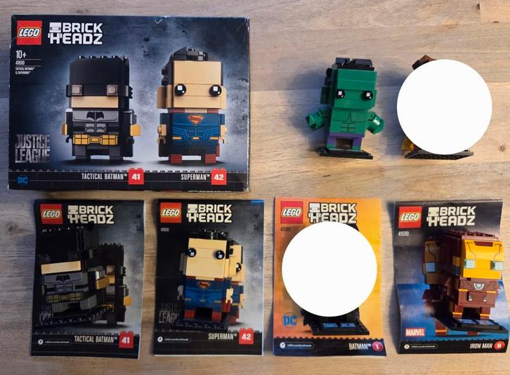 Lego Brick'h'eadz Brickheadz Marvel DC Batman Robin Hulk etc, Kinderen en Baby's, Speelgoed | Duplo en Lego, Zo goed als nieuw