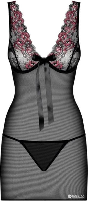 Obsessive ``MUSCA`` Chemise Zwart maat S/M (794) beschikbaar voor biedingen
