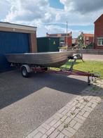 Aluminium qwest boot visboot met trailer Evt met motor, Watersport en Boten, Sloepen, Ophalen, Gebruikt, Tot 10 pk, 3 tot 6 meter