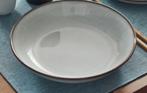 Gladelig Ikea 10 diepe borden, Haarlem, grijs, Ophalen, Zo goed als nieuw, Bord(en), Overige stijlen