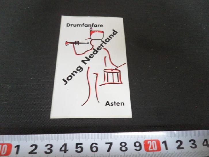 sticker Asten Drumfanfare Jong Nederland, Hobby en Vrije tijd, Stickers en Plaatjes, Zo goed als nieuw, Sticker, Ophalen