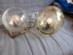 Te koop 2 glazen lampen bollen, Ophalen of Verzenden, Zo goed als nieuw, Minder dan 50 cm