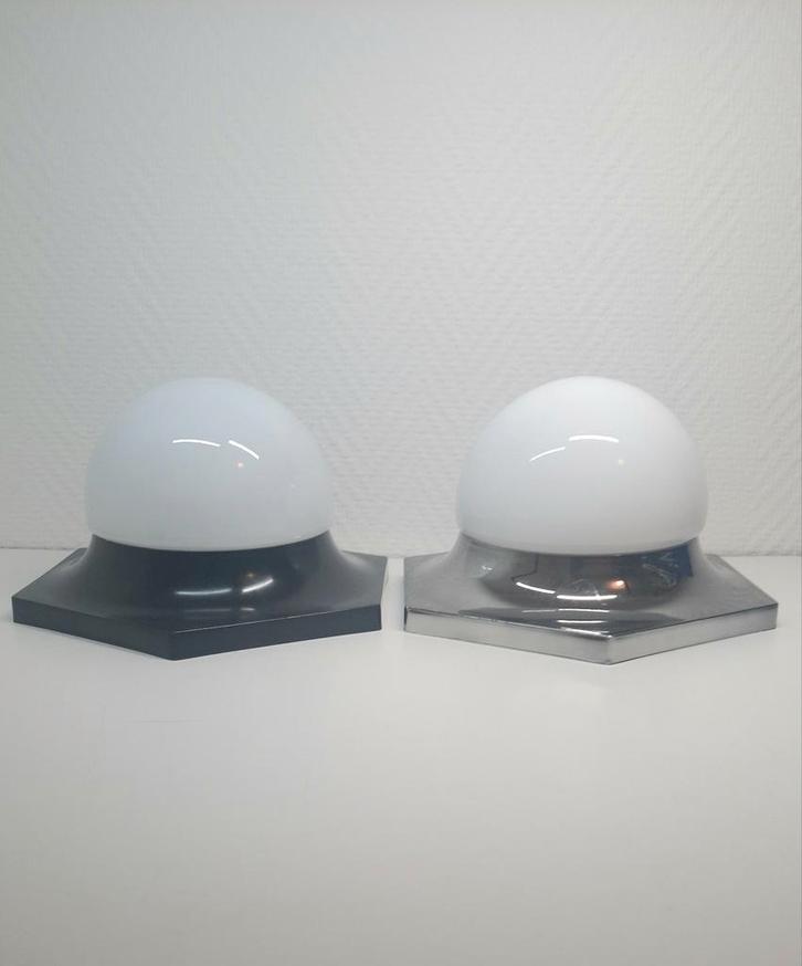 Plafondlamp/ wandlampen jrn 60/70 vintage, lees beschrijving, Huis en Inrichting, Lampen | Plafondlampen, Glas, Kunststof, Ophalen of Verzenden