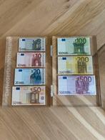 Serie eurobiljetten in plexiglas (UNC), Ophalen of Verzenden, Overige landen