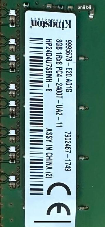 hp 8gb DDR 4 PC4 2400T 7902467 - 1749  beschikbaar voor biedingen