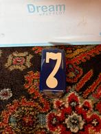 Oud Emaile Huisnummer 7 met schroefjes, Ophalen of Verzenden