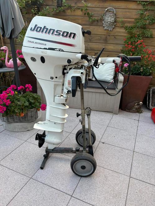 Johnson/suzuki 15pk 4takt langstaart buitenboordmotor, Watersport en Boten, Buiten- en Binnenboordmotoren, Gebruikt, Benzine, Buitenboordmotor