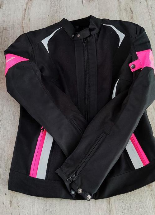 Motorjas zwart roze M/L zomer, Motoren, Kleding | Motorkleding, Jas | textiel, Dames, Nieuw zonder kaartje, Ophalen of Verzenden