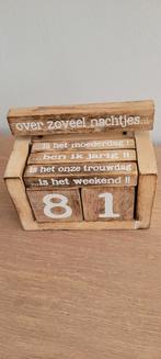 Aftelkalender, hout, €3, Ophalen, Dagkalender, Zo goed als nieuw