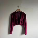 Donkerrode Velvet Bolero Jasje, Kleding | Dames, Maat 38/40 (M), Ophalen of Verzenden, Zo goed als nieuw, Vintage