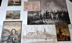 Kleine collectie antieke gravures, litho's, tekeningen, Antiek en Kunst, Verzenden