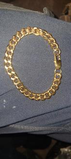 Goudkleurige schakelarmband - Valt klein!, Sieraden, Tassen en Uiterlijk, Armbanden, Ophalen of Verzenden, Zo goed als nieuw, Goud
